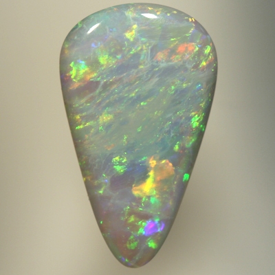 SOLID SEMI BLACK OPAL Green & orange sparkle